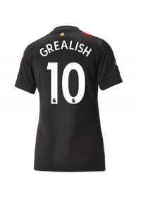 Manchester City Jack Grealish #10 Fotballdrakt Borte Klær Dame 2022-23 Korte ermer